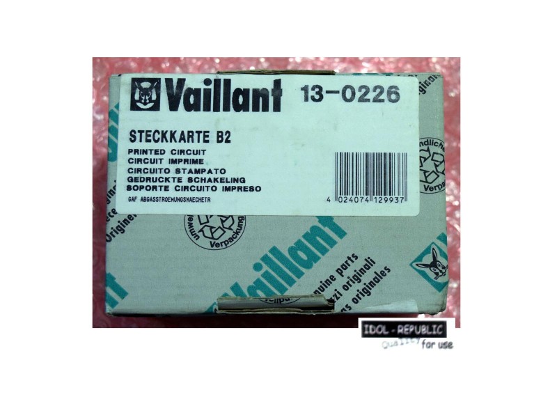 Vaillant 13-0226 Steckkarte B2 130226 - Abgasströmungswächter VKG2-176..2-482/2