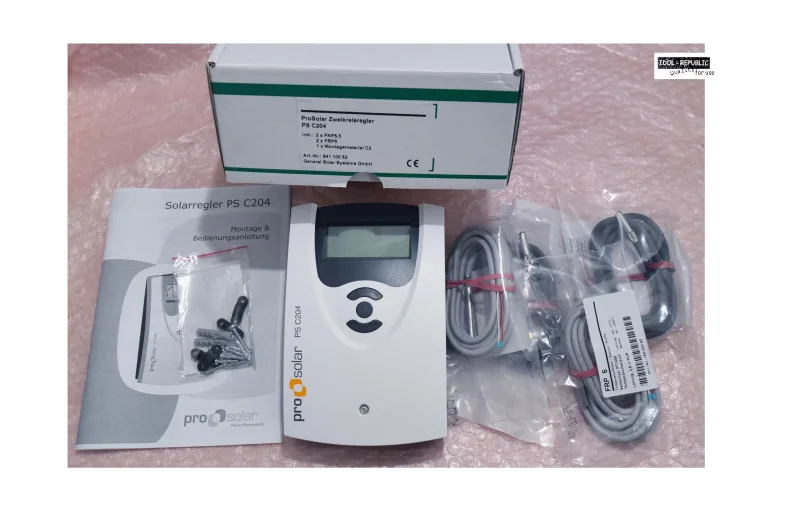 Pro Solar PS C204 Solar Differenz Regler Set mit 4x PT1000 unbenutzte Lagerware